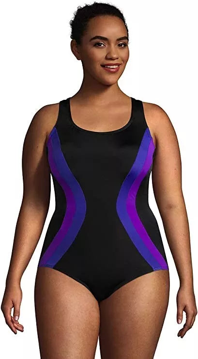 Costum de Baie Sportiv Femei – Model Colorblock