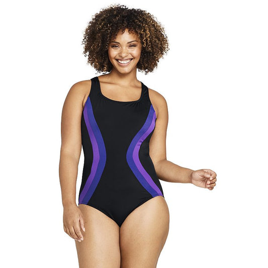 Costum de Baie Sportiv Femei – Model Colorblock