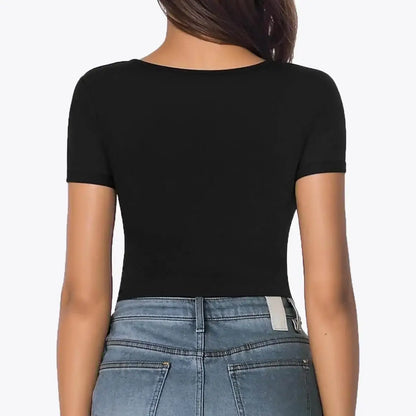 Bodysuit Modelator Tanga cu Mâneci Scurte Belinia – Decolteu Rotund