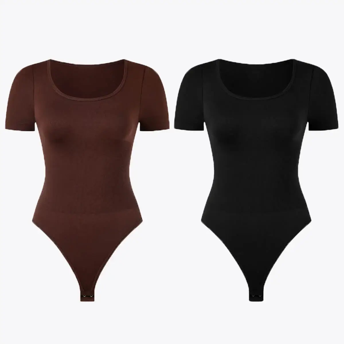 Bodysuit Modelator Tanga cu Mâneci Scurte Belinia – Decolteu Rotund
