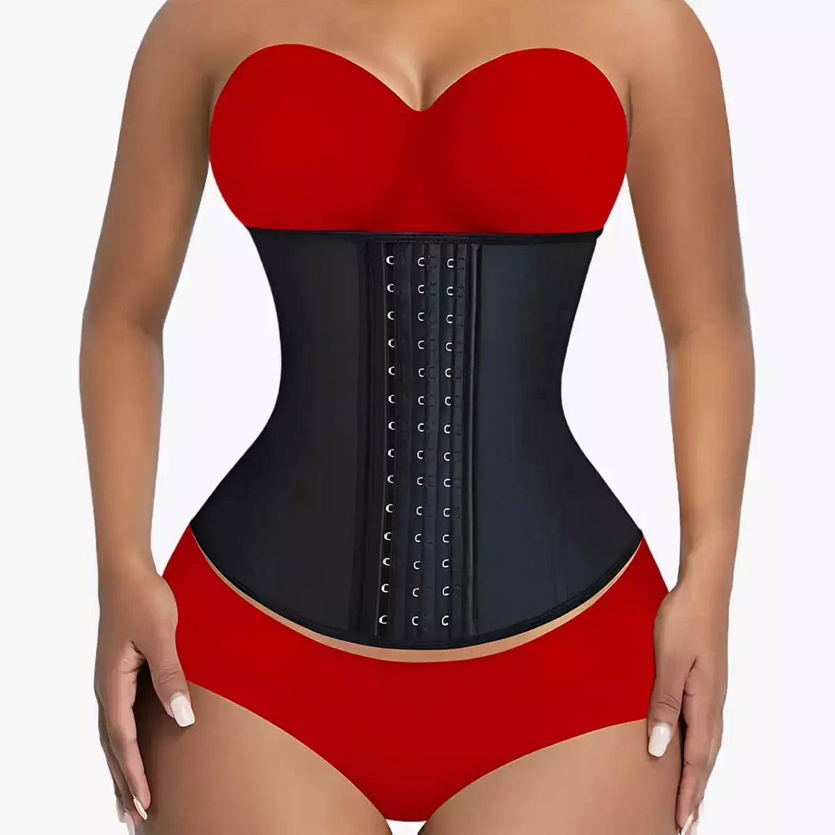 Waist Trainer Corset – Adjustable 3-Row Closure, Strong Compression