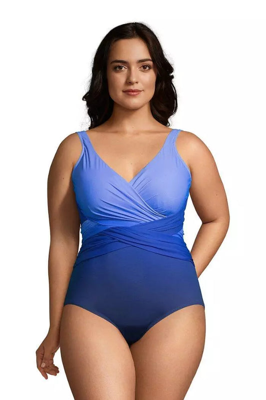 Costum de Baie Modelator Femei – Decolteu în V, Talie Subțiată